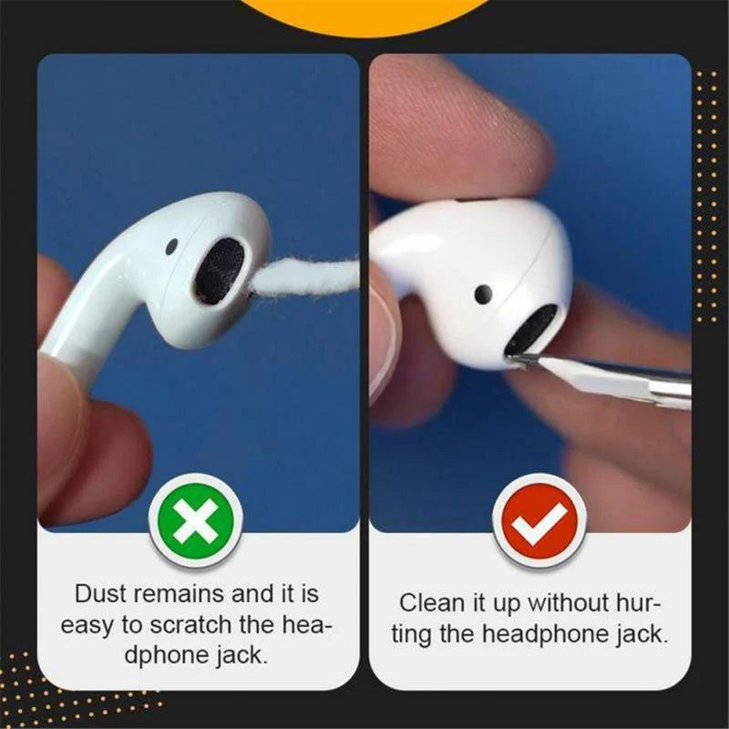 3-in-1 Cleaning Pen for Phone, Earphones & Tablet Device Cleaning Pen HIP