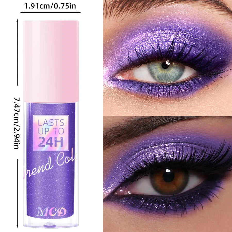 MCD 8-Color Metallic Liquid Eyeshadow – Waterproof Glitter Liquid Eyeshadow HIP