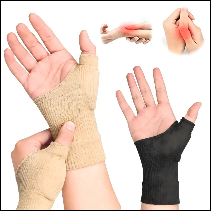 Wrist Thumb Compression Gloves with Gel Thumb Pads – 1 Pair Wrist Support Gloves HIP