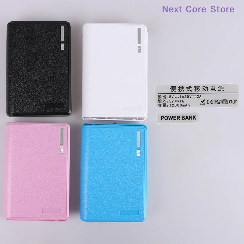 4×18650 DIY Power Bank Case – 5V Dual USB Charging Shell DIY Power Bank Case HIP