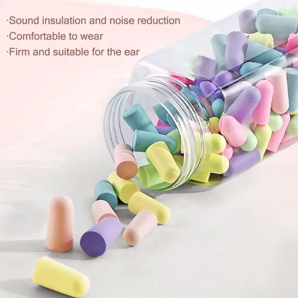 Multicolor Foam Earplugs – Noise Reduction, 10–120 Pack Foam Earplugs HIP
