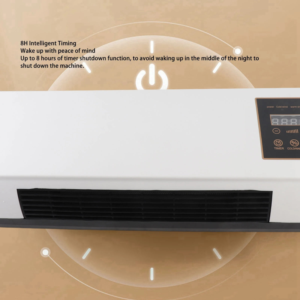 Air Heater Wall Mount Air Heater Wall Mounted Heating Machine Dual Use Highly Efficient Wide Angles Mobile Small Air Heater HIP