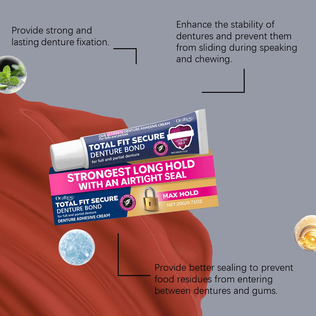 Denture Adhesive Cream – Secure All-Day Hold | Full & Partial Denture Adhesive Cream HIP