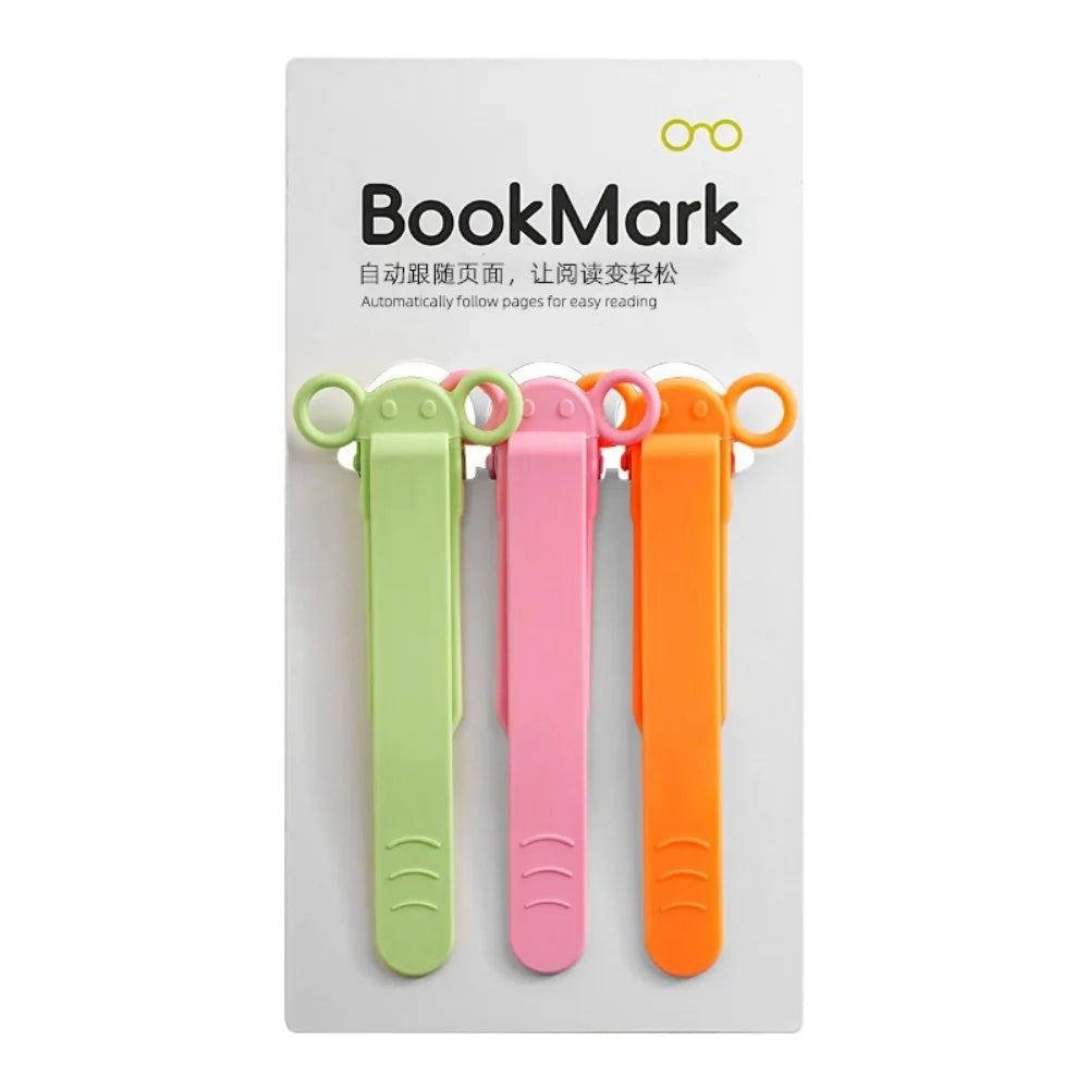 Cute Elephant Silicone Bookmark Clip with Pen Holder | 6 Colors Silicone Bookmark Clip HIP Green-Pink-Orange