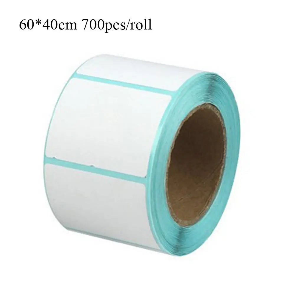 700pcs Thermal Sticker Roll – Waterproof Blank Labels Thermal Label Roll HIP -60x40mm