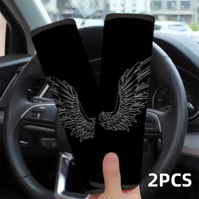 2-Pack Wing Car Seat Belt Covers – Universal Stylish Fit Seat Belt Cover HIP