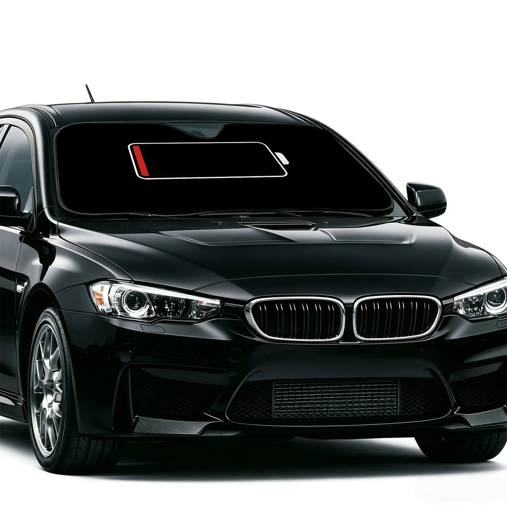 2D Low Battery Car Windshield Sunshade – UV Resistant Car Windshield Sunshade HIP