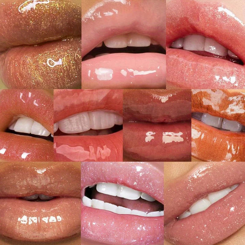 Shimmer Lip Oil Tinted For Fuller Lip Effect, Collagen Lip Gloss, Moisturizing Lip Care Extreme Volume Lip Essence Lips Enhancer HIP