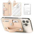 Adhesive Phone Card Holder Wallet & Stand – PU Leather Phone Card Holder HIP khaki