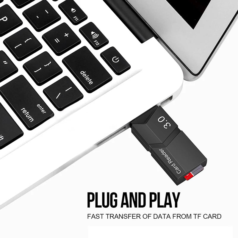 USB 3.0 Micro SD & TF Card Reader – Plug & Play Adapter SD Card Reader HIP