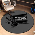 Vinyl Record Tree of Life Round Rug – Music Art Floor Mat Decorative Area Rug HIP 1 80X80CM