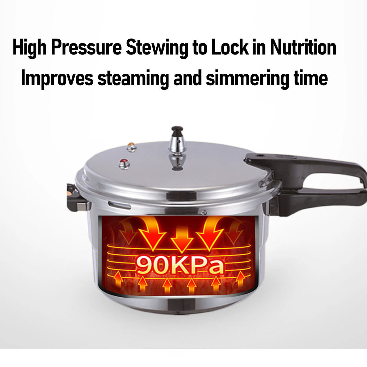 Pressure Cooker Pot Aluminium Alloy Explosion Proof Large Capacity Pressure Canning Pot Cooker Pressure Cooker HIP