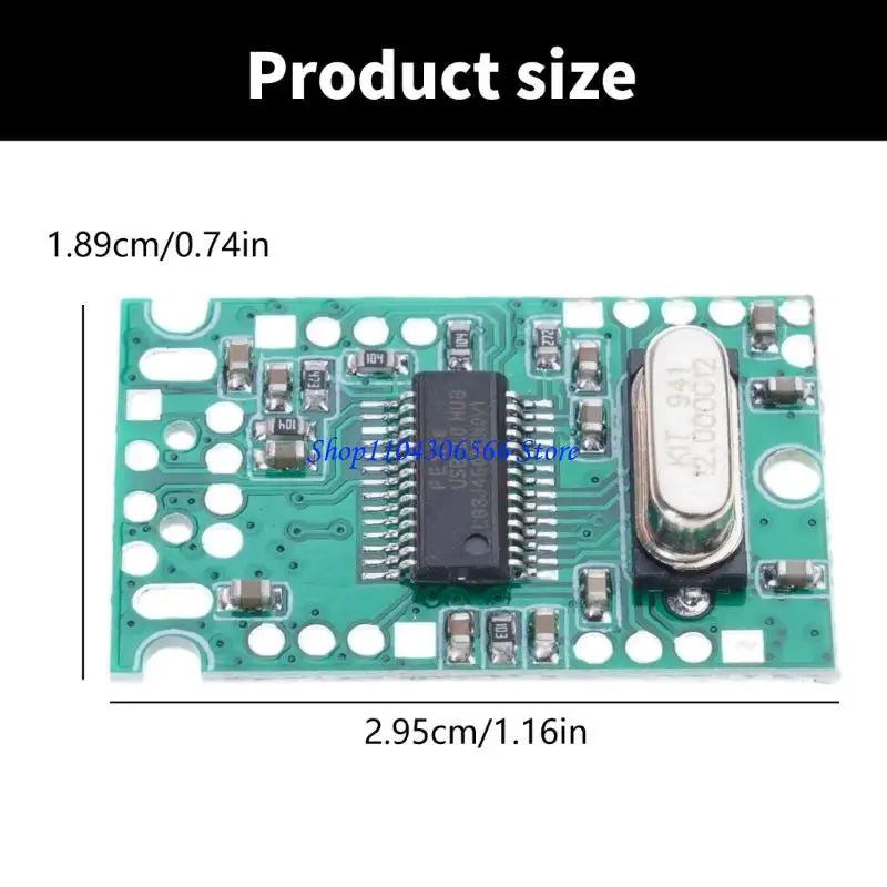4-Port USB 2.0 Hub PCB Expansion Module – Type-C USB Hub Module HIP