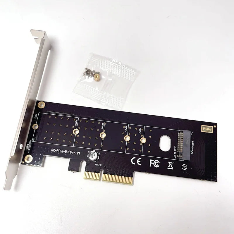 M.2 NVMe to PCIe x4 x8 x16 Adapter Card | OULLX PCIe SSD Adapter HIP