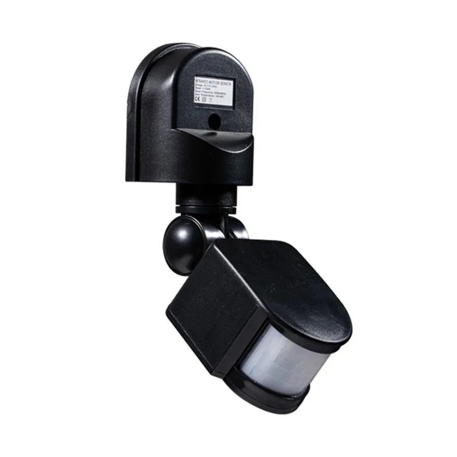 Motion Sensor Light Switch Automatic Infrared PIR Movement Detector Wall Mount Indoor Outdoor Sensor Timer Switch AC220V AC110V HIP Black