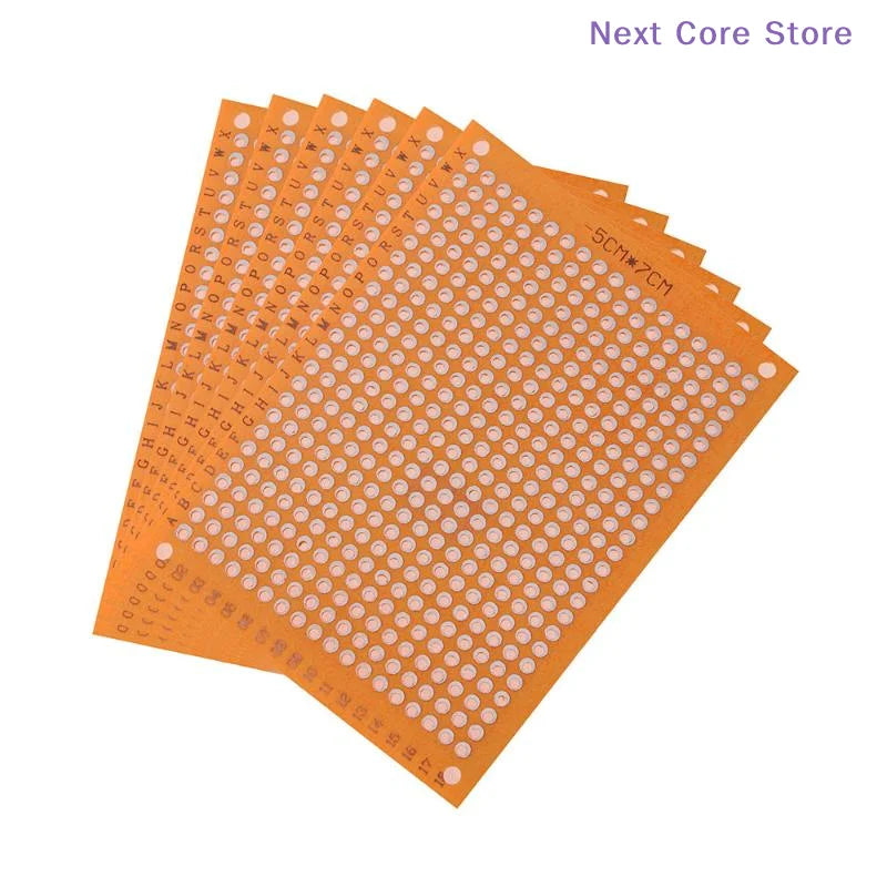 10-Piece PCB Perfboard Prototype Kit – 5×7cm, 432 Holes PCB Prototype Board HIP