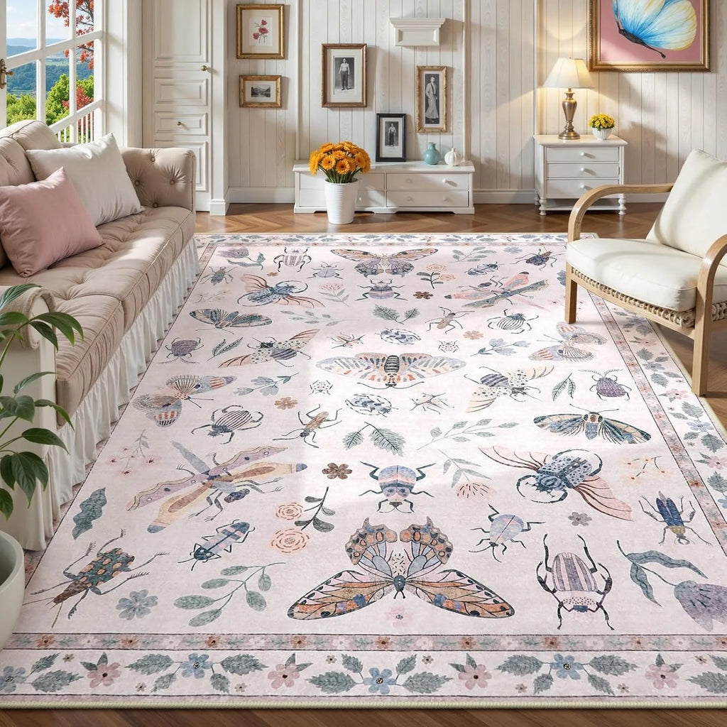 Retro Geometric Area Rug – Non-Slip & Machine Washable Area Rug HIP