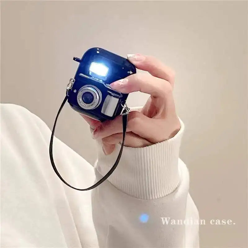 Vintage Camera AirPods Pro Case Glowing Cover & Lanyard AirPods Case Cover HIP