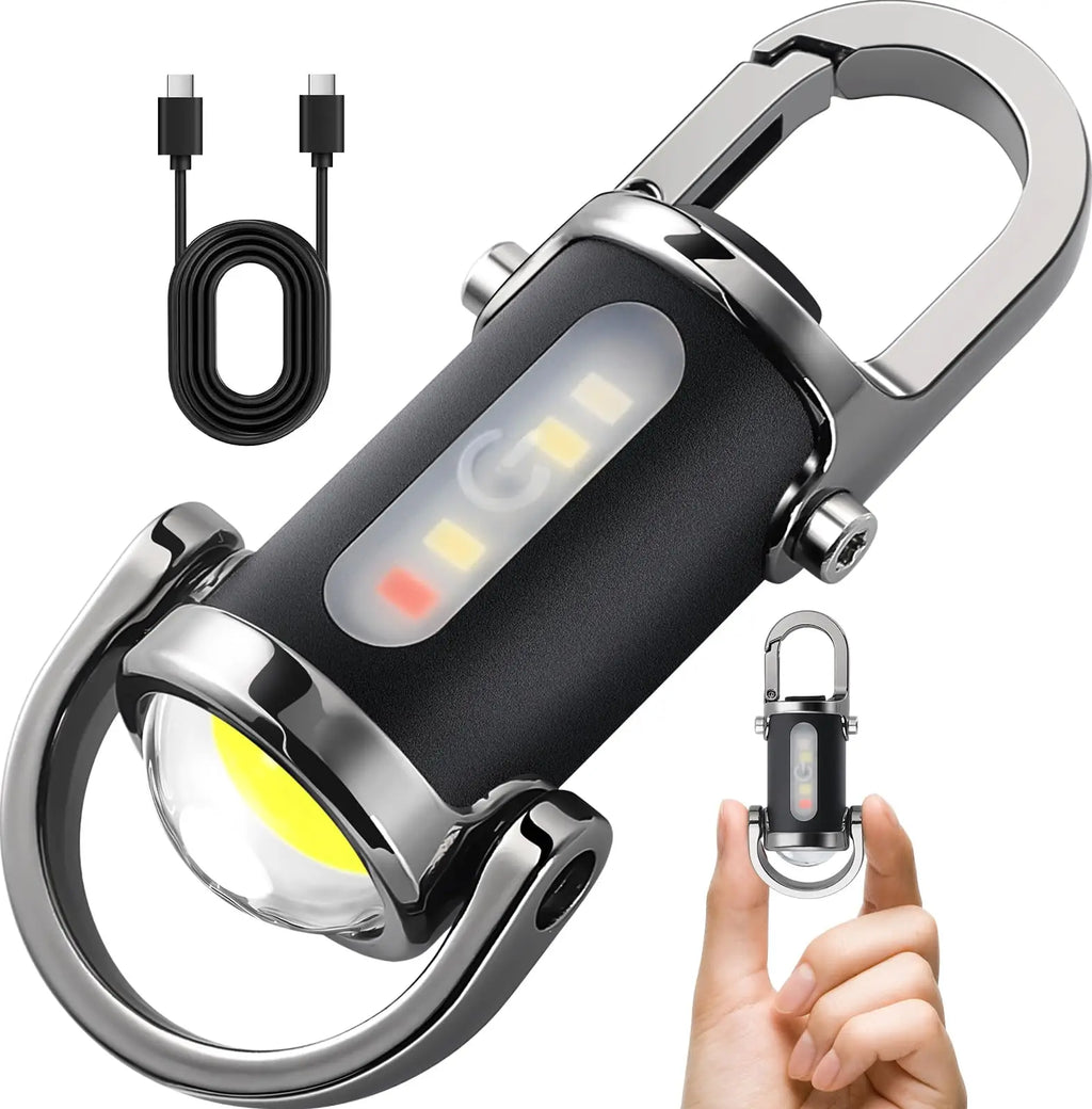 Mini USB Rechargeable LED Keychain Flashlight – Waterproof LED Keychain Flashlight HIP B Style