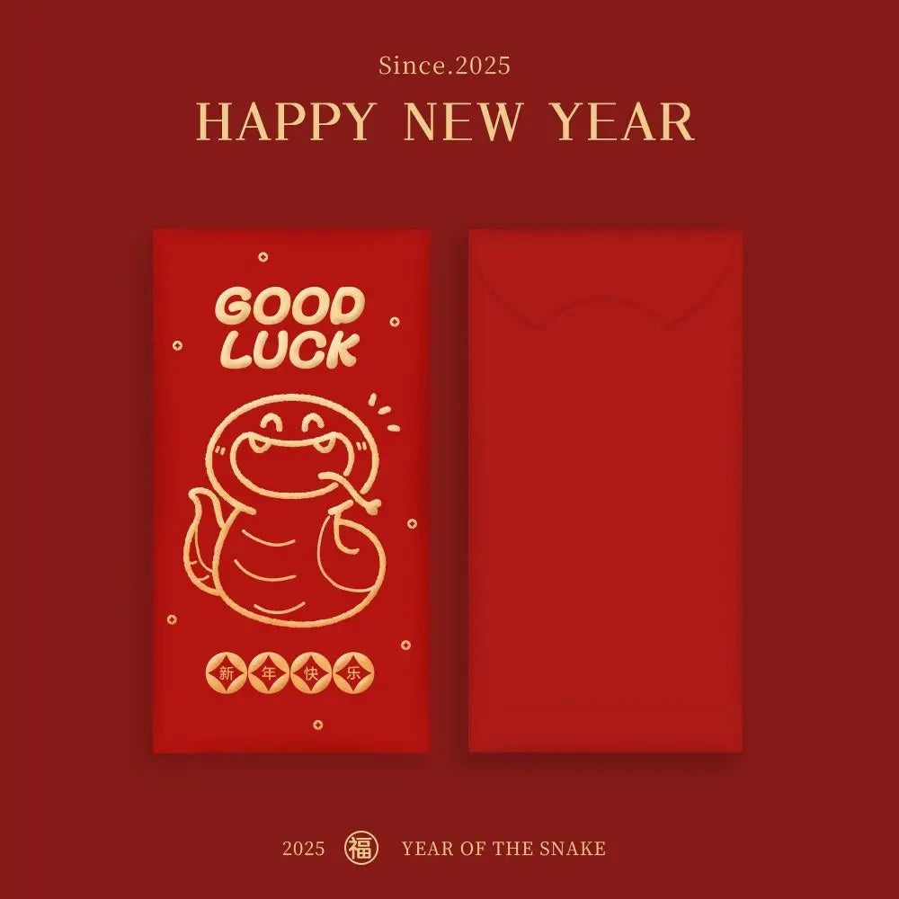 30-Pc Chinese New Year Red Envelopes – 2025 Year of Snake Festive Gift Envelopes HIP