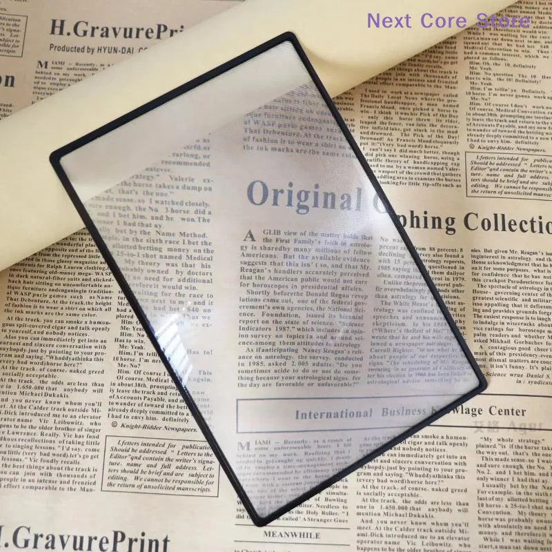 Full Page Sheet Magnifier – Ultra-Thin 20x Reading Lens Sheet Magnifier HIP