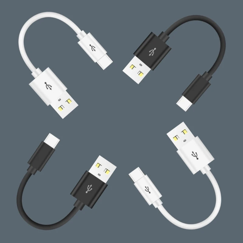 10cm Short USB to USB-C Fast Charging & Data Cable USB-C Charging Cable HIP