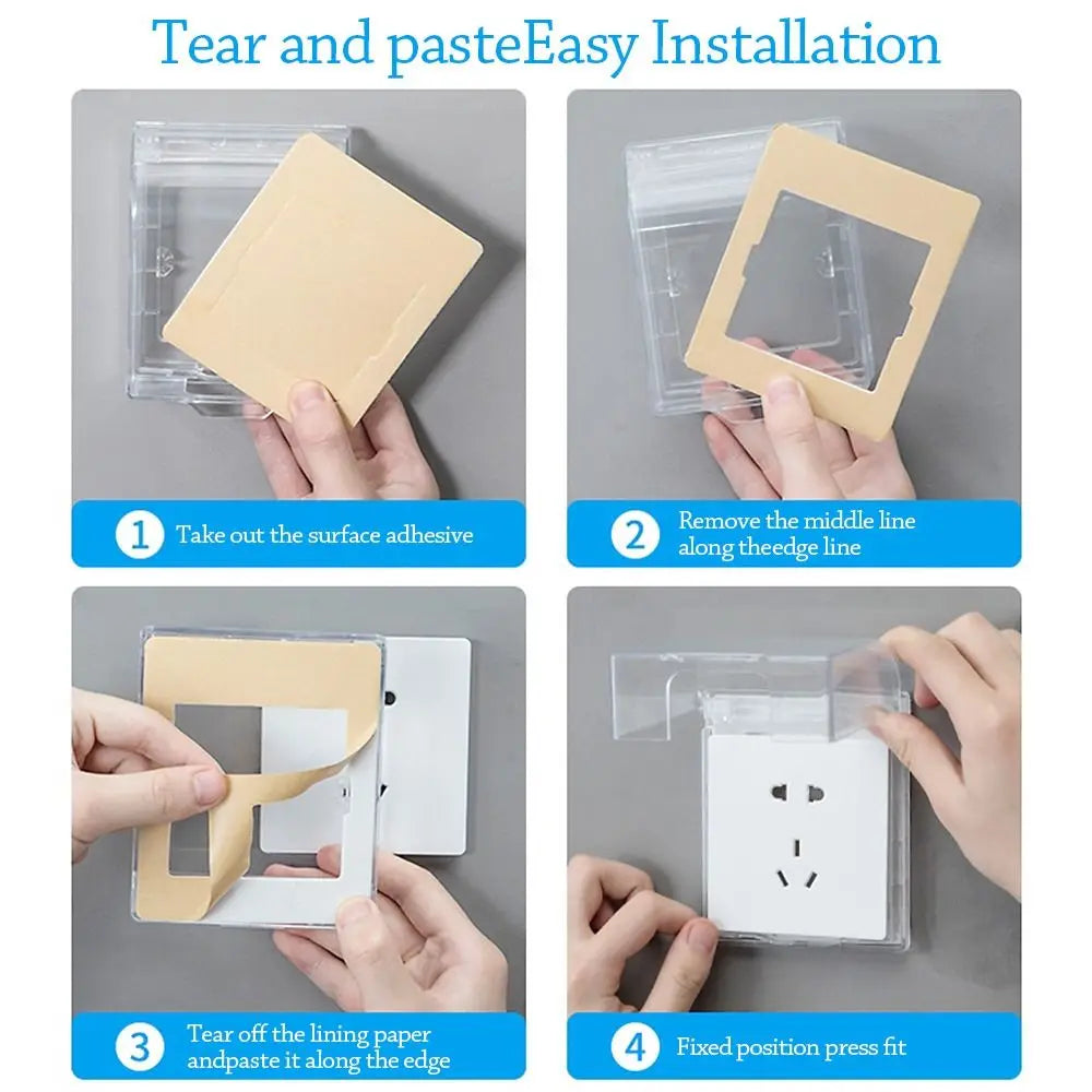 Splash-Proof Wall Socket Waterproof Cover Box | Outlet Guard Socket Waterproof Cover HIP