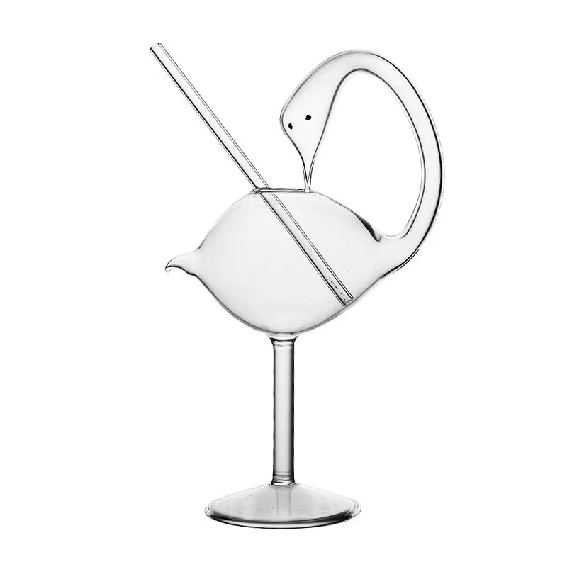 Swan Shaped Cocktail Glass 180ml – Novelty Bar Party Cup Novelty Cocktail Glass HIP
