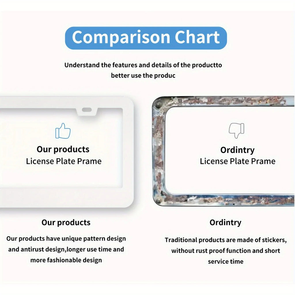 Bat & Spiderweb Aluminum License Plate Frame – Rust-Proof License Plate Frame HIP