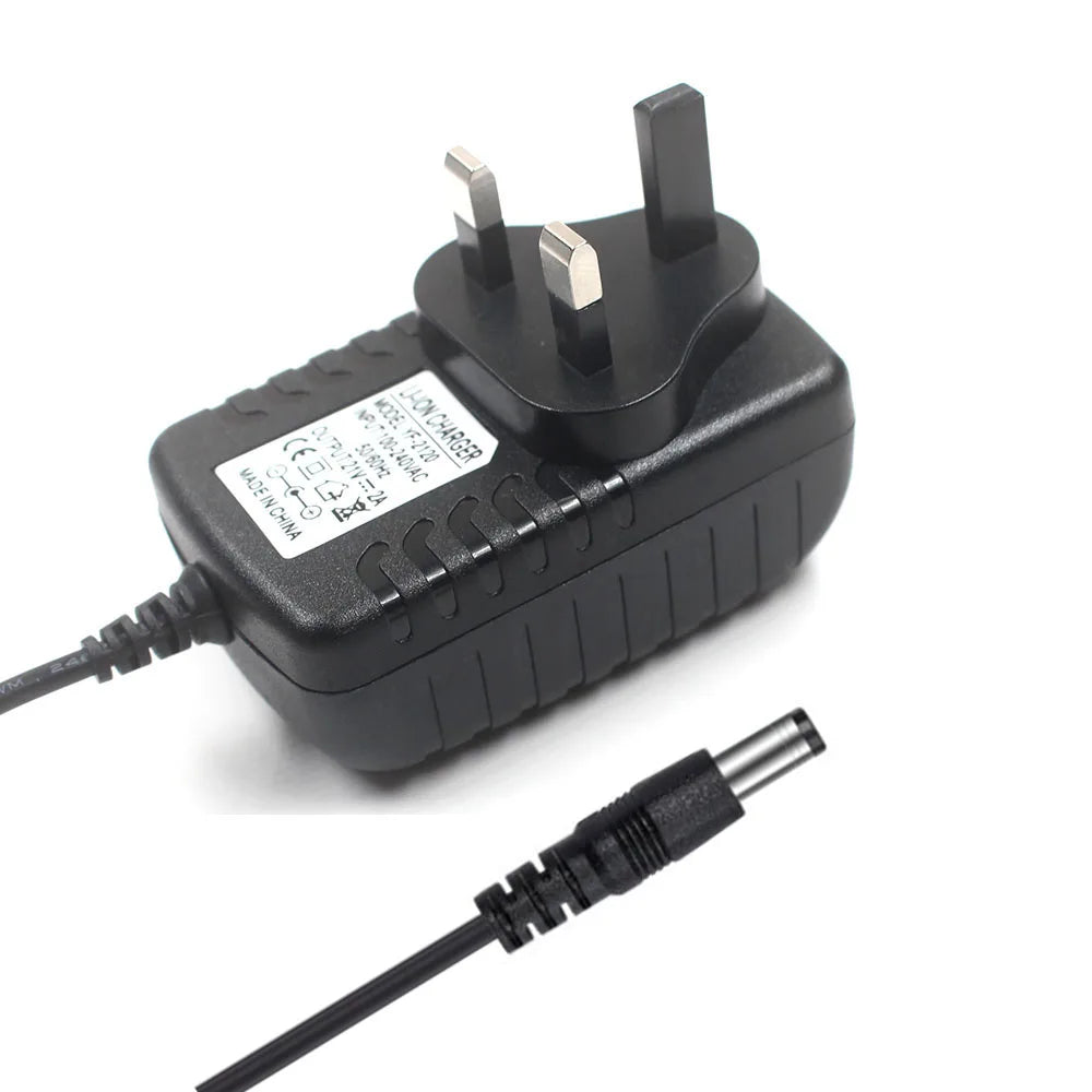 Lithium Battery Charger UK Plug – 4.2V to 16.8V 1A Adapter Battery Charger Adapter HIP