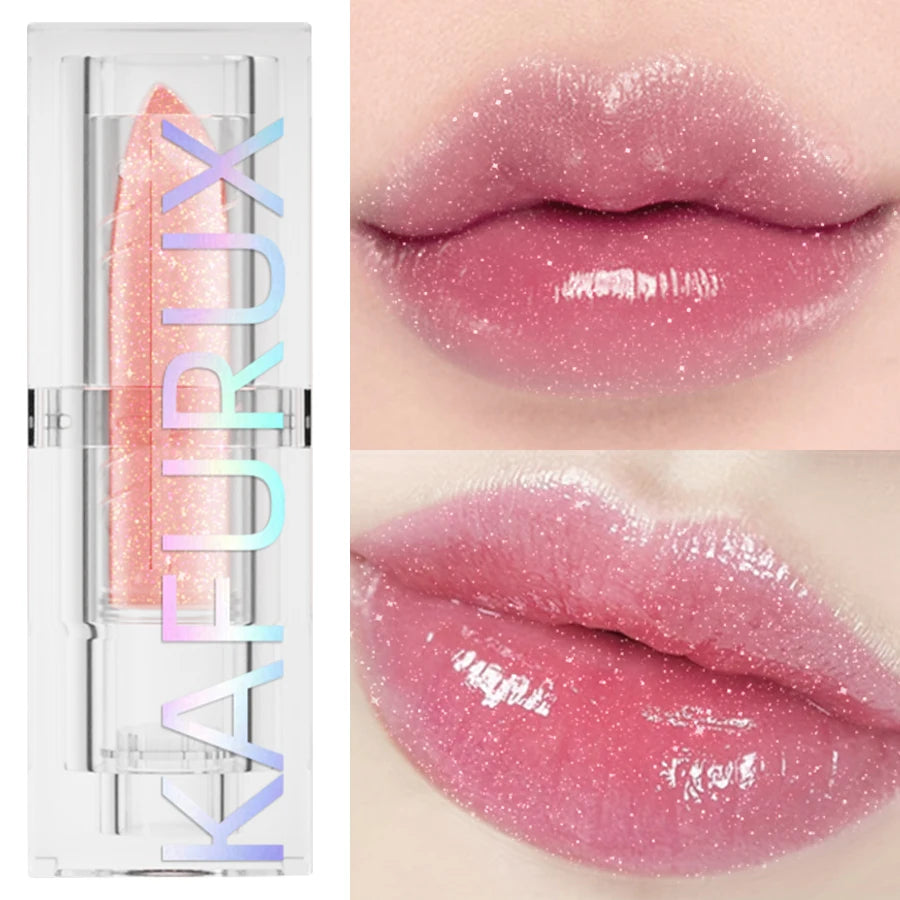 Temperature Jelly Color Changing Glitter Lipstick Moisturizing Lip Tint Makeup Pink Sexy Lip Balm Lips care lip Makeup Women HIP 01