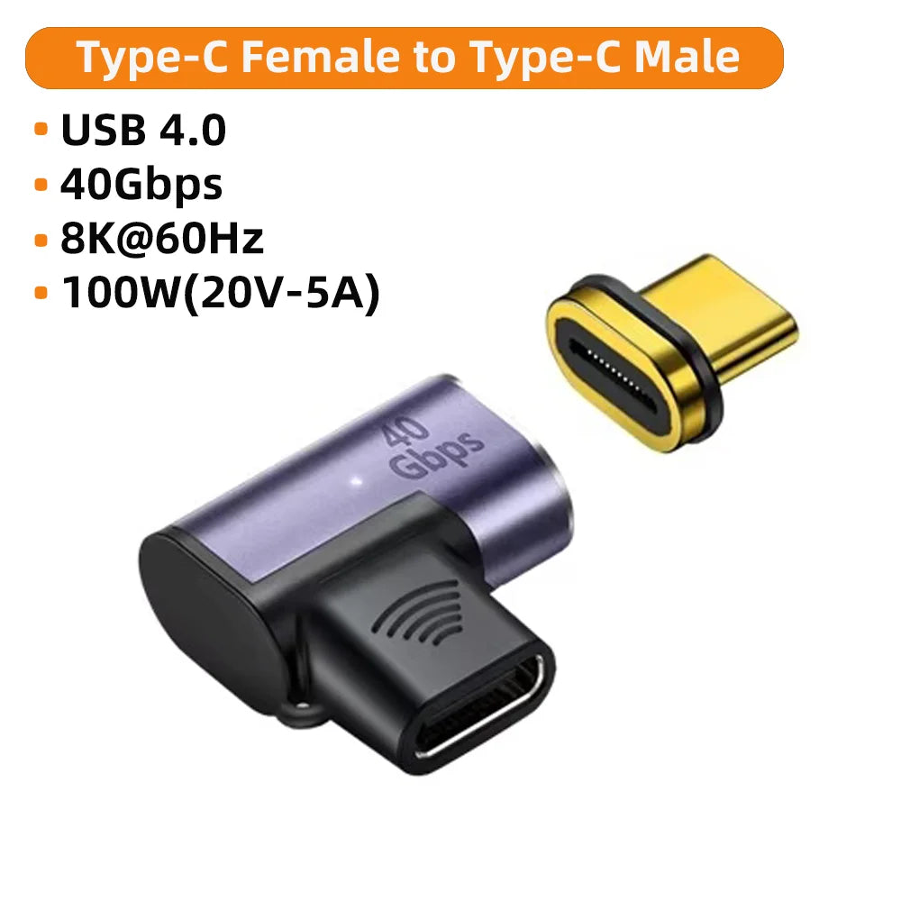 100W Magnetic USB-C Adapter | 40Gbps OTG Fast Charging USB-C Adapter HIP CM-CG CW