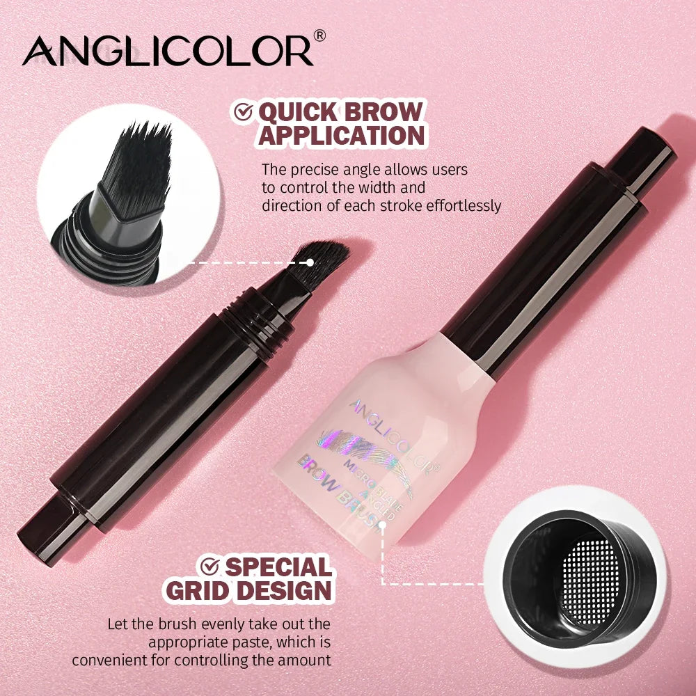Wild Eyebrow Pencil Square Angled Brush Velvet 3D Brow Dye Cream Hairline Anti-smudge Waterproof Multifunction Eyebrow Tint Pen HIP
