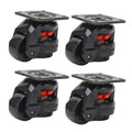 4pcs Level Adjustment Caster GD‑60F Heavy Duty Industrial Roller Wheel Leveling Caster Wheels Industrial Roller Wheel HIP A