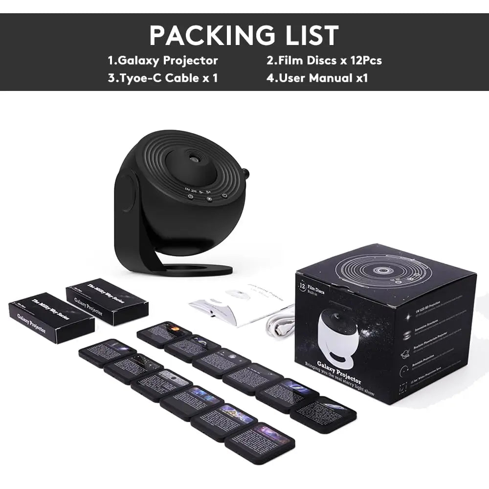 Planetarium Projector Galaxy Projector Star Projector 13 Sheets Of Film Meet Fantasy of Starry Sky Extreme Romantic For Bedroom HIP 13 in 1 Projector China Mainland