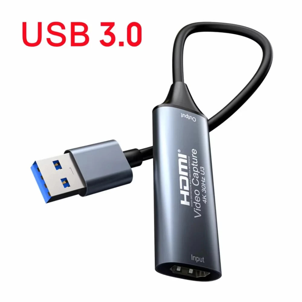 4K HDMI Video Capture Card USB 3.0 Game Grabber Video Capture Card HIP USB 3.0