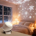 800Mah Usb Led Rotating Atmosphere Night Light Colorful Ocean Snowflake Christmas Projector For Bedroom HIP Snow Style Usb Plug