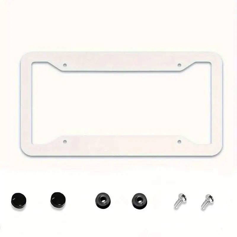 Pet Paw Print Aluminum License Plate – 12x6 Black Background Novelty License Plate HIP