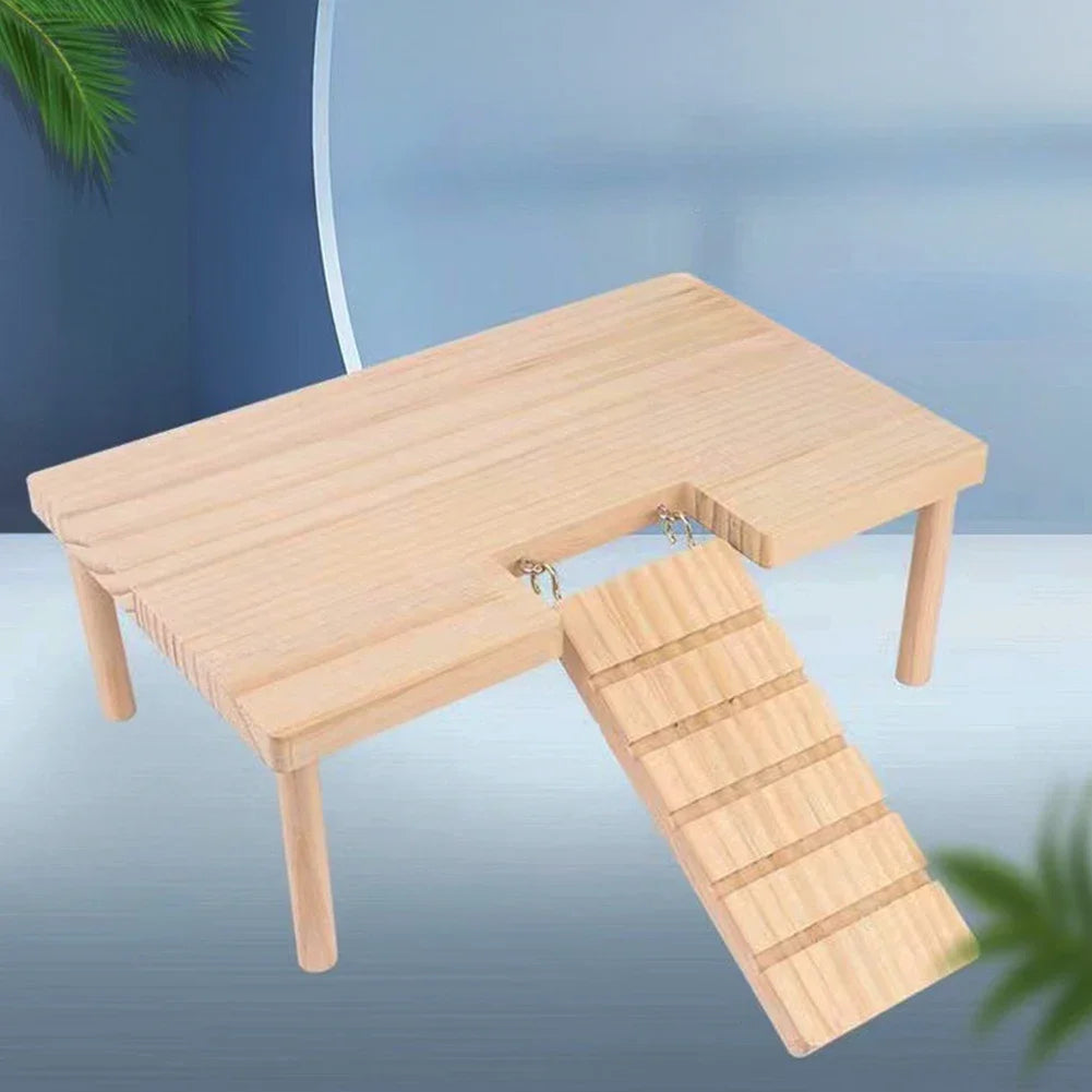 Hamster Wooden Ladder Platform Climbing Toy House Cage Accessories Hamster Climbing Toy Small Pets Hamster Mice Pet Supplies HIP