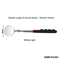 Automobile Chassis Endoscope 360°Telescoping Mirrors Angle LED Light Magnification Inspection Mirror Car Repair Detection Tools HIP No Light Round A