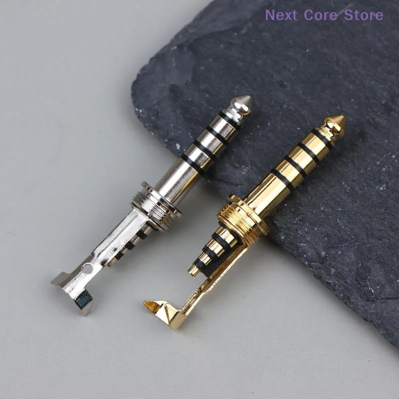 4.4mm Balanced Audio Plug – HIFI Copper Rhodium Plated 5-Pole Audio Jack Connector HIP