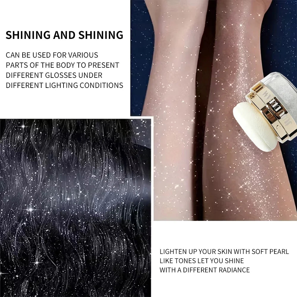 JUJU Dream Highlighter Powder – Face & Body Shimmer Glow Highlighter Powder HIP