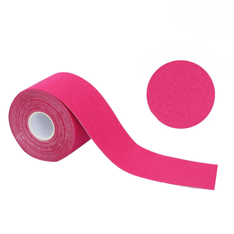 Face Lift Tape, Neck Tape, Facial Tape, Kinesiology Tape for Face Forehead Frown Eye Smile Line Mouth Lip Customer Cut 5cm Wide HIP rose