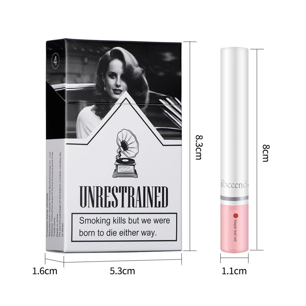 4 Pcs Cigarette Lipstick Set Matte Lip Gloss Long Lasting Waterproof Nude Lip Tint Lip Stick Tube Cosmetics Christmas Gift HIP