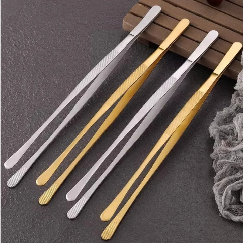 30cm Stainless Steel Precision Tweezer Tongs – BBQ & Baking Kitchen Tweezer Tongs HIP