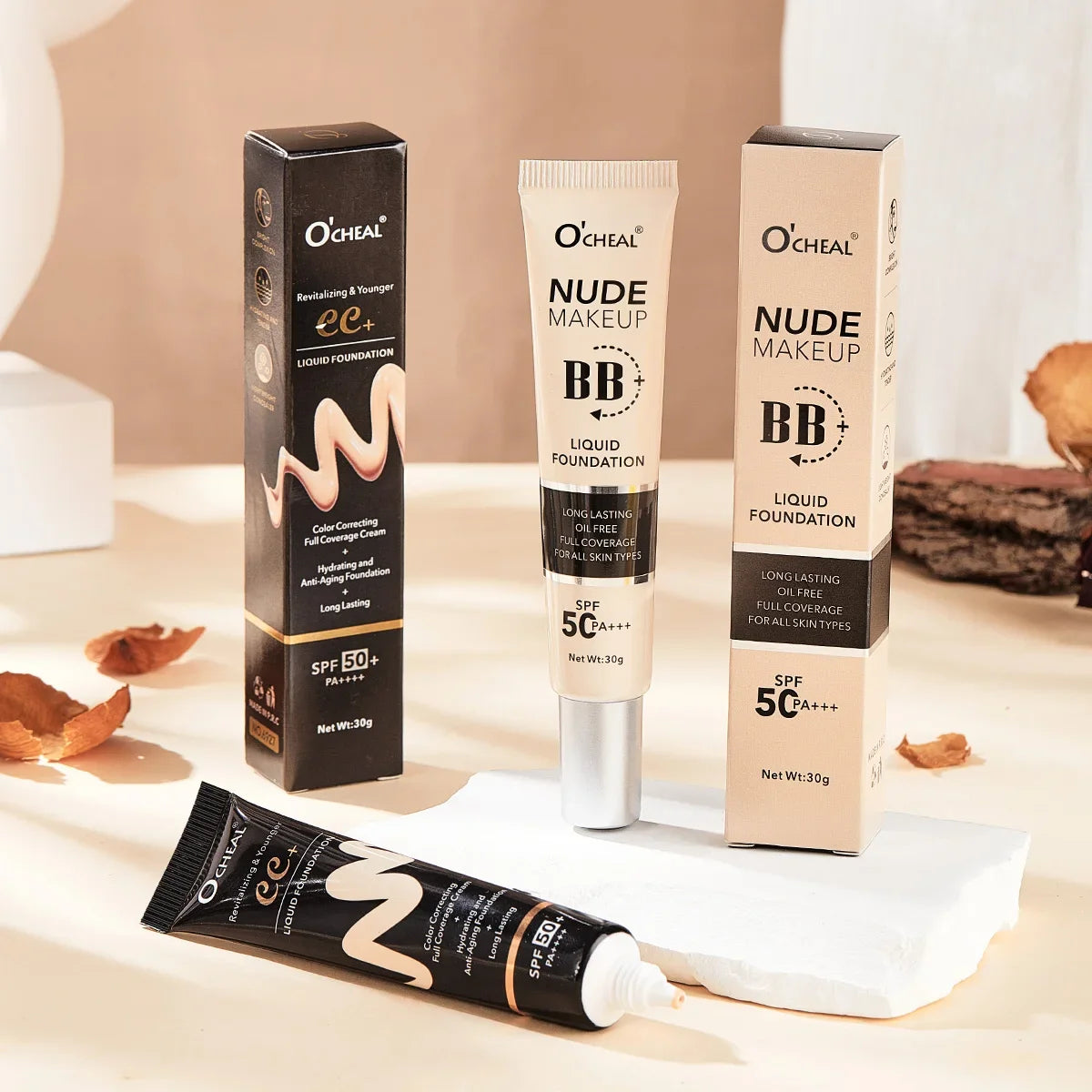 BB Cream SPF50 PA++++ Foundation Primer – Waterproof, Brightening BB Cream Foundation HIP