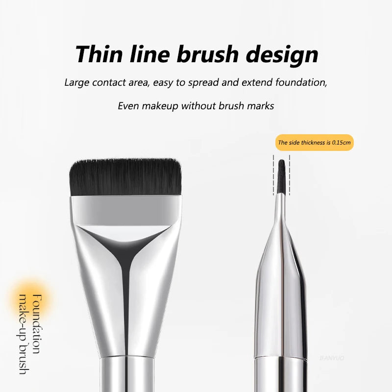 Ultra Thin Foundation Brush Lightweight and Thin Face Contour Brush Flat Contour Brush Blending Foundation Cream Makeup Brushes HIP