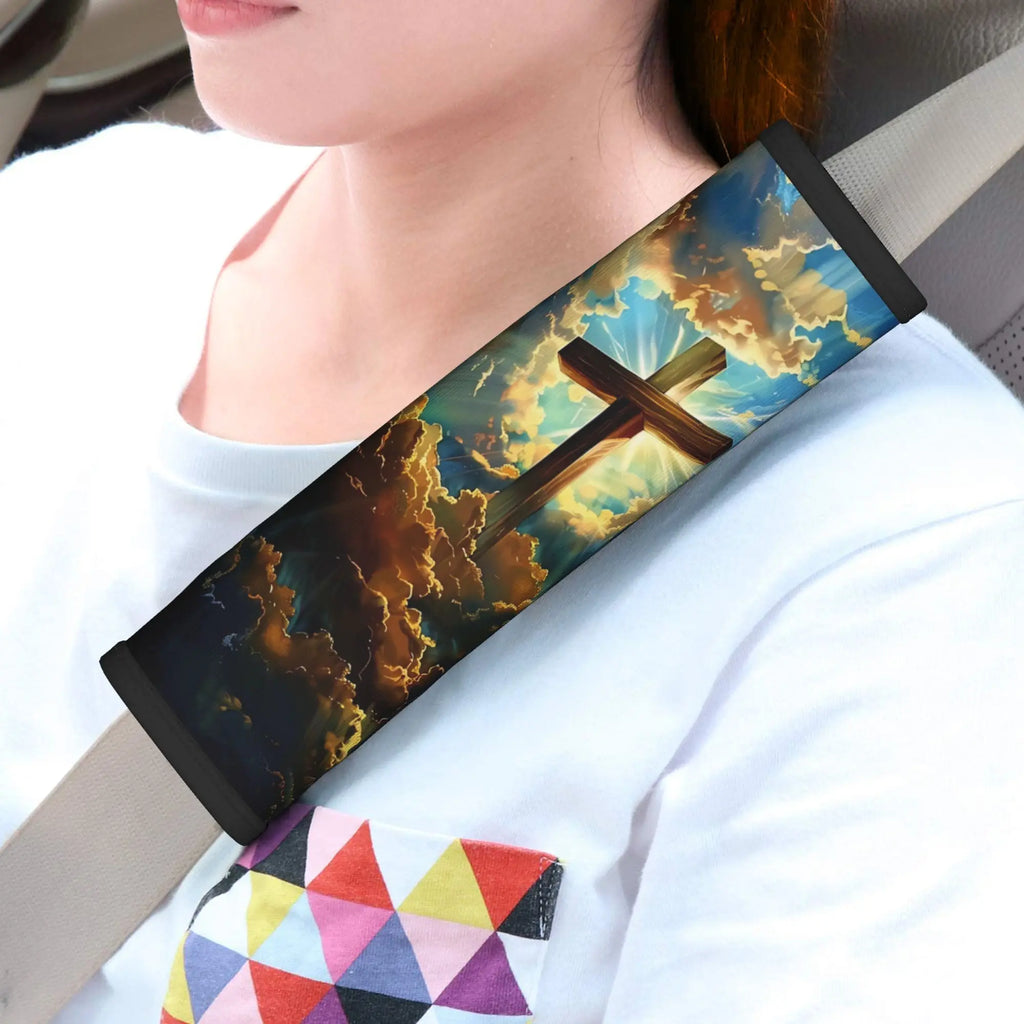 Jesus Cross Car Seat Belt Shoulder Pad Covers – 2 Pack Seat Belt Pad Cover HIP