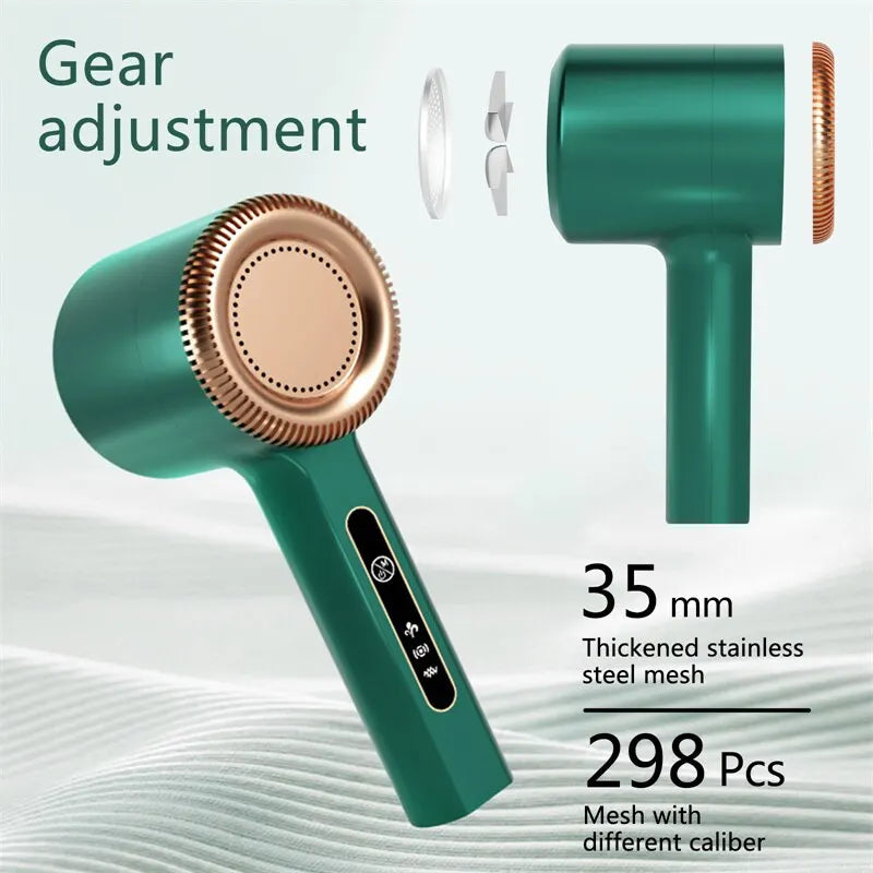USB Rechargeable Electric Lint Remover & Fabric Shaver – Green Electric Lint Remover HIP