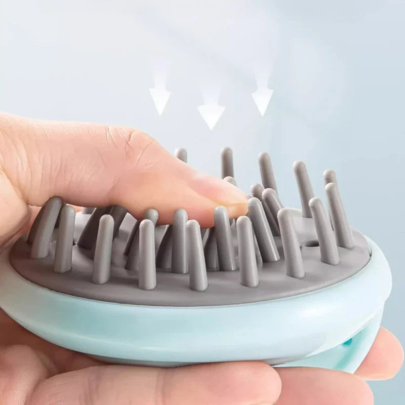 Hair Massager Comb Portable Relieve Head Stress New Silicone Handheld Round Remove Dandruff Scalp Stop Itch Scratching Combs HIP